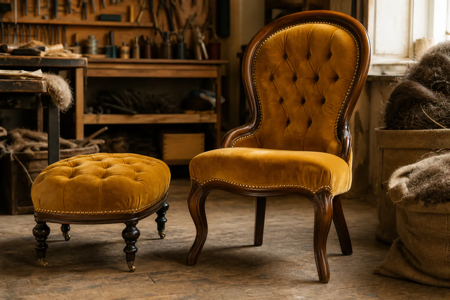 Restored antique seating