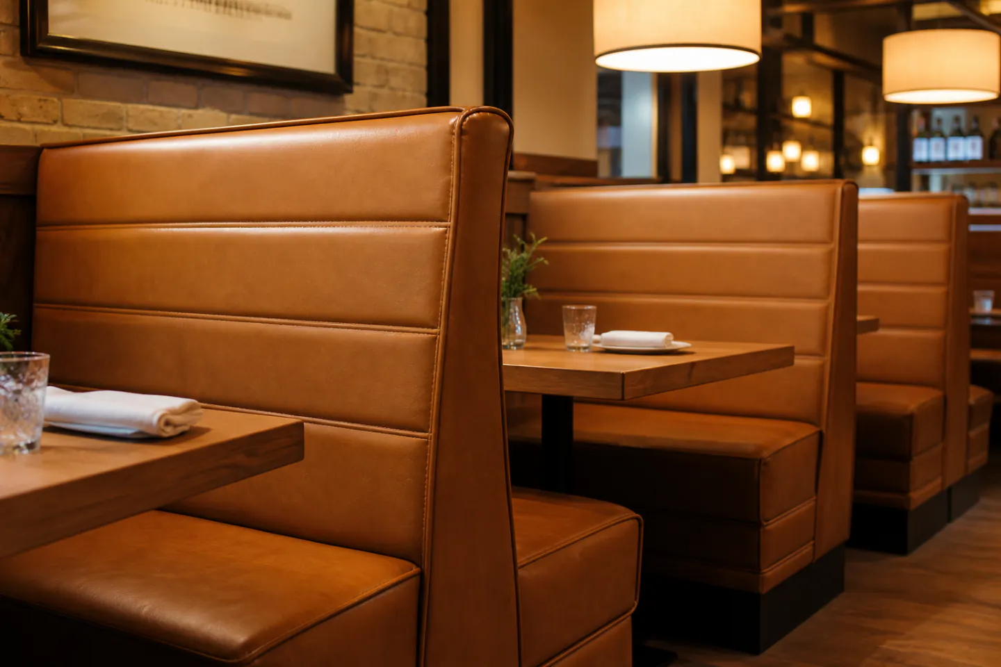 Restaurant booth seating