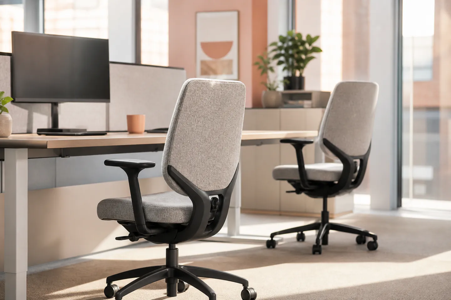 Office interior with seating